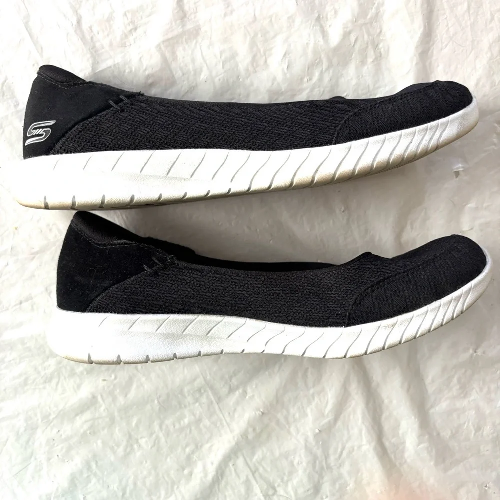 Skechers Wave Lite Memory Foam slip on Walking sneakers Shoes SZ 8 Worn 1X
